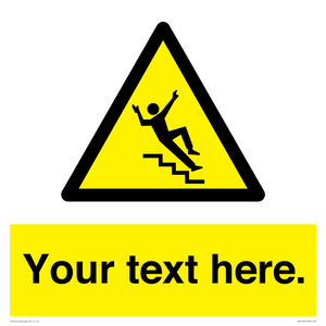 Custom Slippery Stairs Sign